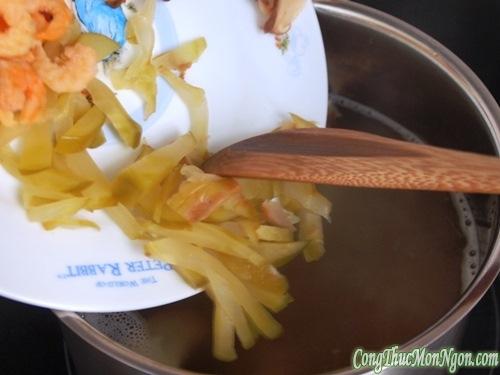 Miến nấu tôm khô lạ mà ngon
