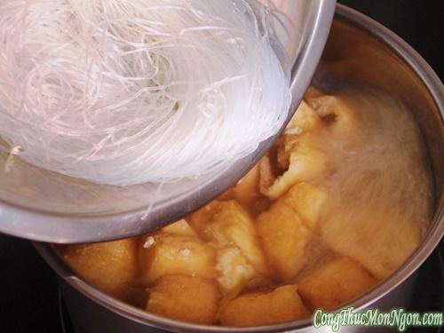 Miến nấu tôm khô lạ mà ngon