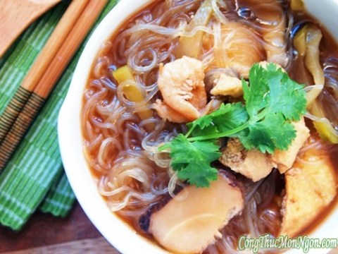 mien nau tom kho la ma ngon Miến nấu tôm khô lạ mà ngon