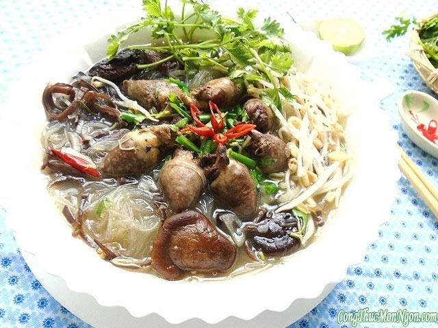 Miến tim gà đơn giản mà ngon