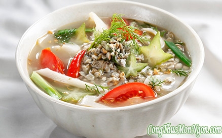 mon canh hen nau khe ngon mieng de lam Món canh hến nấu khế ngon miệng, dễ làm