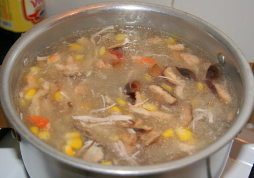 Món soup cua nấm gà