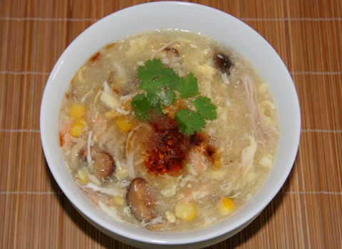 mon soup cua nam ga Món soup cua nấm gà