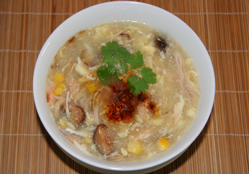 Món soup cua nấm gà