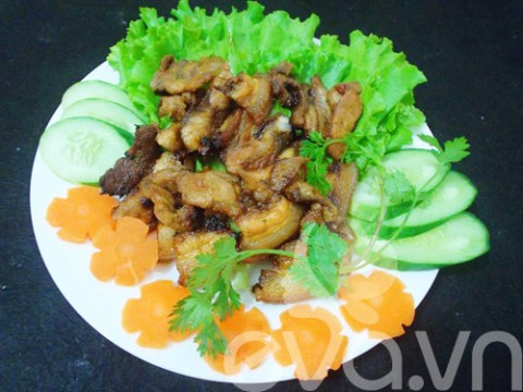 mon thit ba chi nuong cuc ngon Món thịt ba chỉ nướng cực ngon