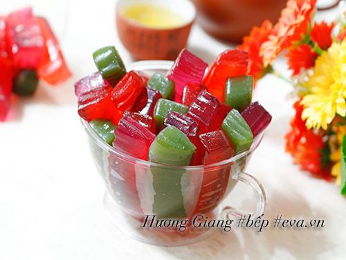 Mứt rau câu thơm dẻo lạ miệng, hấp dẫn ngày Tết
