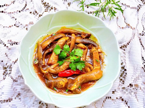 nam moi kho dau hao Nấm mối kho dầu hào