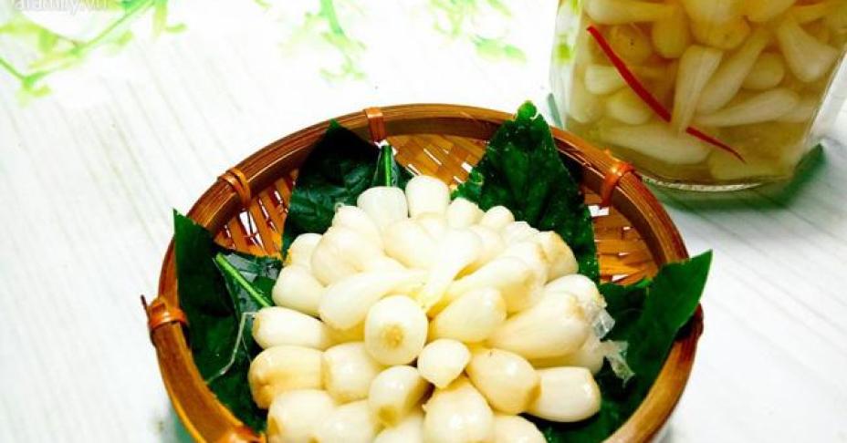 Ngày Tết đến không thể bỏ qua cách muối củ kiệu chua ngọt, giòn ngon như thế này