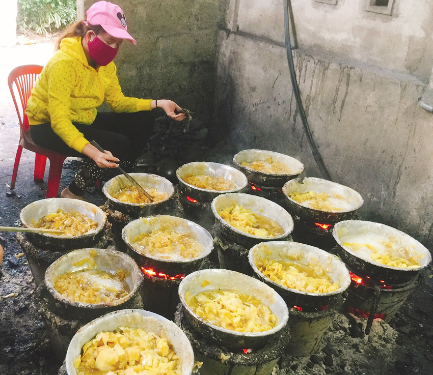 Ngày Tết, nồng cay mứt gừng Mỹ Chánh