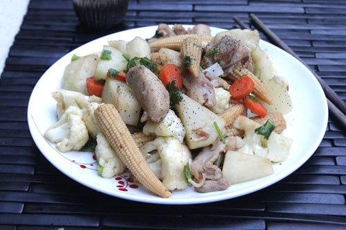Ngô bao tử giòn ngọt chế biến nhiều món ngon