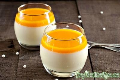 Ngọt ngào panna cotta xoài