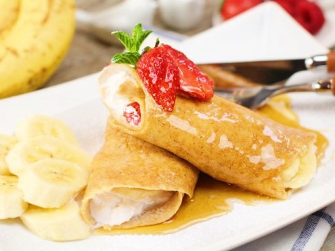 nhan nhi banh crepe chuoi dau tay cuoi tuan Nhân nhi bánh crepe chuối dâu tây cuối tuần