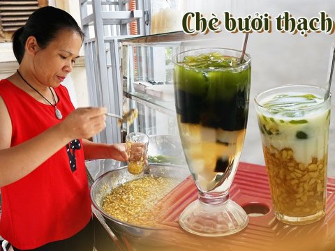 nho con gai nho mon an tuoi tho me ha noi ban che buoi thach gang gay sot Nhờ con gái nhớ món ăn tuổi thơ, mẹ Hà Nội bán chè bưởi thạch găng gây sốt