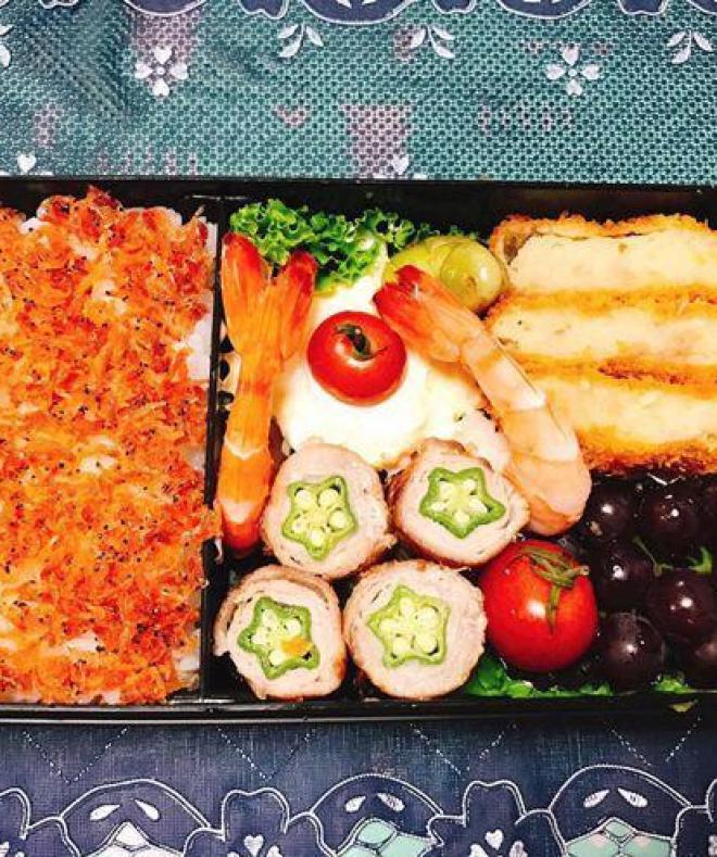 Những hộp cơm bento thịnh soạn của cô nàng “khéo hết phần người ta” chuẩn bị cho chồng