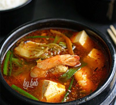 nhung mon canh am bung cho bua com chieu mua gio Canh kim chi tôm thịt