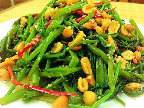 nom rau muong la mieng Nộm rau muống lạ miệng