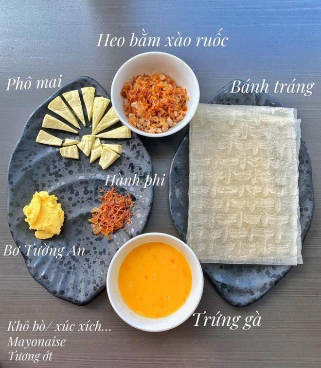 Ở nhà tránh dịch thèm bánh tráng nướng, mẹ bầu lôi chảo ra làm được ngay món ngon như hàng