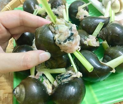 Ốc bươu nhồi thịt