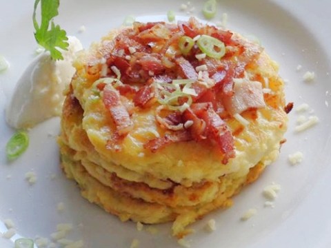 pancake khoai tay don gian cho bua sang Pancake khoai tây đơn giản cho bữa sáng