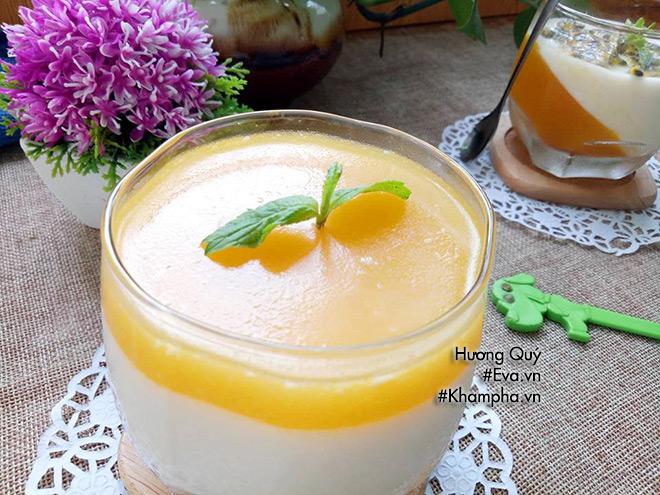 Panna cotta chanh dây chuẩn vị, ăn đã miệng mùa hè