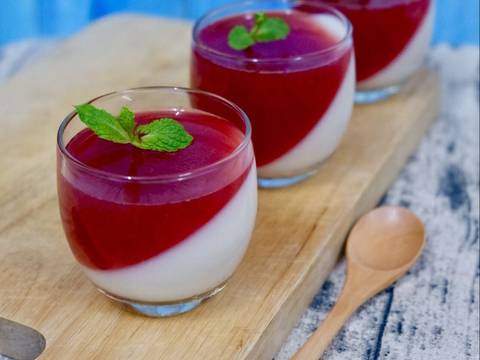 panna cotta vai thieu va man Panna cotta vải thiều và mận