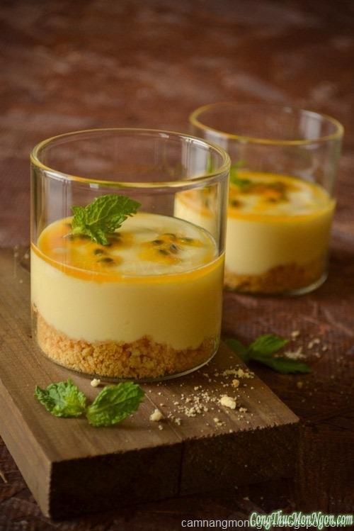 Pudding chanh leo tráng miệng tuyệt hảo