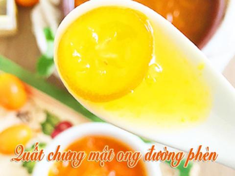 quat chung mat ong duong phen tri ho Quất chưng mật ong đường phèn trị ho