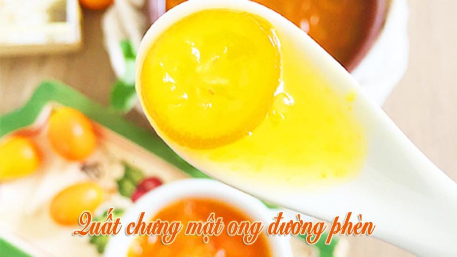 Quất chưng mật ong đường phèn trị ho