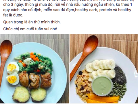 quy co 8x trai nghiem thuc don than thanh giup giam 2kg sau 15 ngay khien chi em d Quý cô 8x trải nghiệm thực đơn "thần thánh" giúp giảm 2kg sau 15 ngày khiến chị em "đứng ngồi không yên"