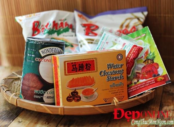 Rau câu bánh lọt, ngọt mát mê li