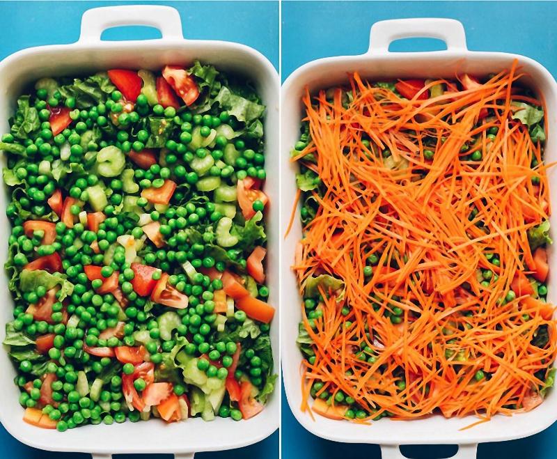Salad 7 lớp ngon mắt ngon miệng mà không lo tăng cân