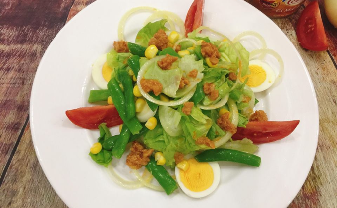 Salad cá ngừ mù tạt vàng