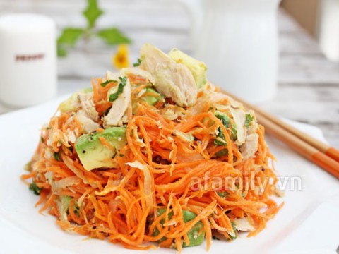 salad ca rot lam cuc nhanh an cuc ngon Salad cà rốt - làm cực nhanh ăn cực ngon