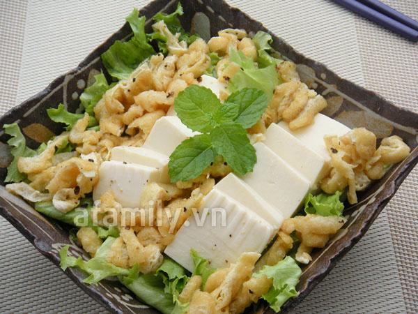 Salad đậu phụ cho ngày ăn chay