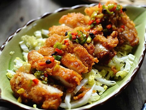 salad ga chien thom gion an ngon ma khong so beo Salad gà chiên thơm giòn ăn ngon mà không sợ béo