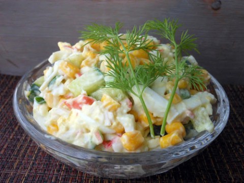 salad gia cua thanh mat Salad giả cua thanh mát