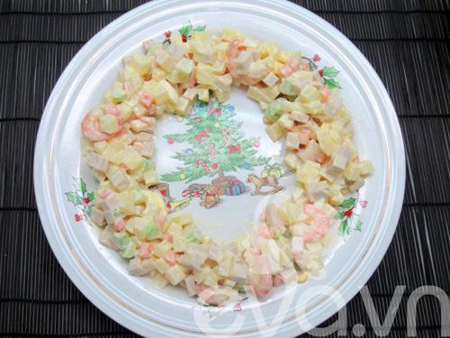 Salad rau củ ngon cho Giáng sinh