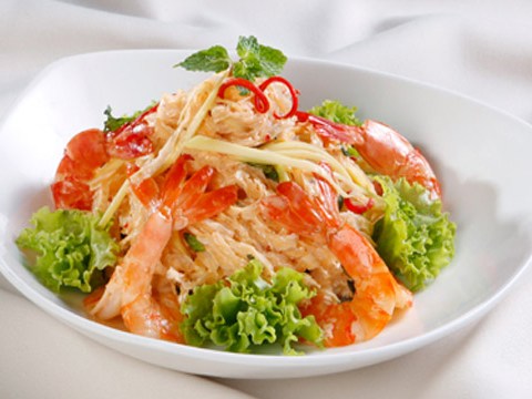 salad tom xot kem Salad tôm xốt kem