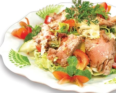 salad tron thit bo Salad trộn thịt bò