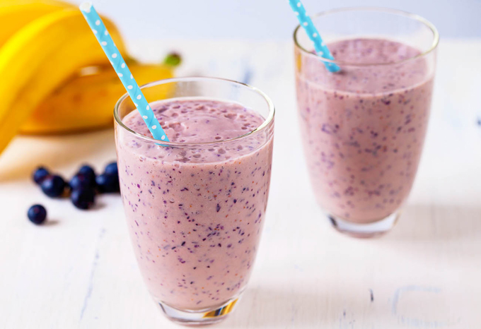 Smoothie chuối việt quất