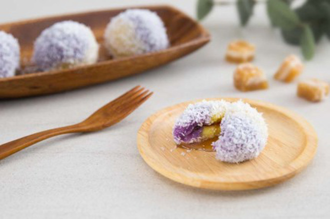 Sử dụng loại củ quen thuộc của Việt Nam để làm món bánh mochi Nhật Bản vừa ngon vừa đẹp