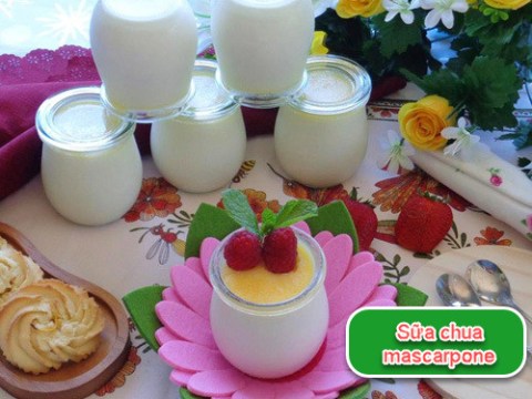 sua chua kem tuoi mascarpone thom mat bo duong cho be Sữa chua kem tươi mascarpone thơm mát bổ dưỡng cho bé