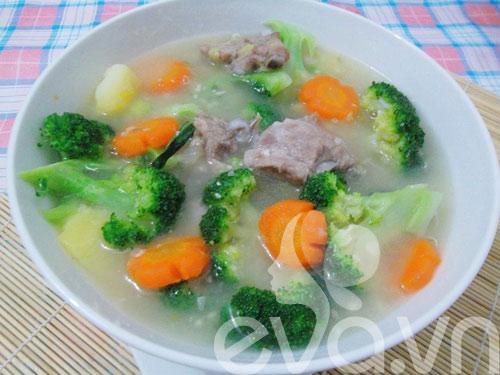 Sườn hầm rau củ ngon ngọt