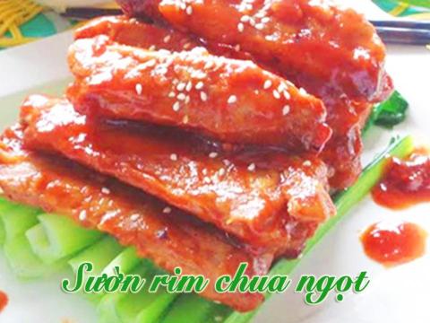 suon rim chua ngot ngon com ngay tet Sườn rim chua ngọt ngon cơm ngày Tết