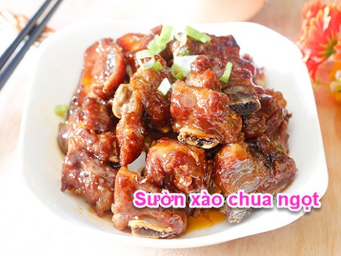 suon xao chua ngot an mai chang chan Sườn xào chua ngọt ăn mãi chẳng chán