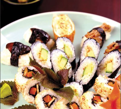 sushi chay ngu sac Sushi chay ngũ sắc