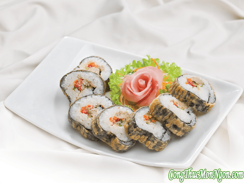 sushi chien mon nhat voi huong vi viet Sushi chiên món Nhật với hương vị Việt