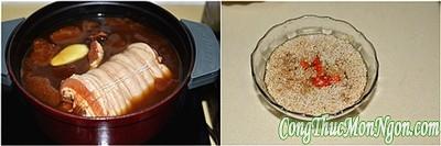 Thịt ba chỉ om ngũ vị thơm nức đậm đà