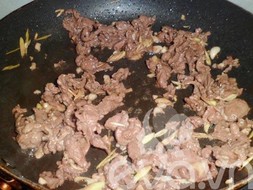 Thịt bê xào mướp Nhật