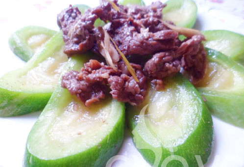 Thịt bê xào mướp Nhật